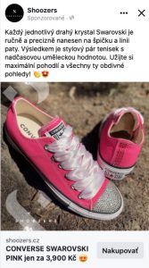 Shoozers CZ Converse pink